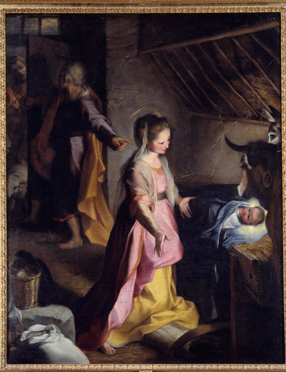 Federico Baroccin syntymämaalaus nimeltä Barokki tai Il Baroccio (1528-1612) tekijältä Federico Fiori Barocci or Baroccio