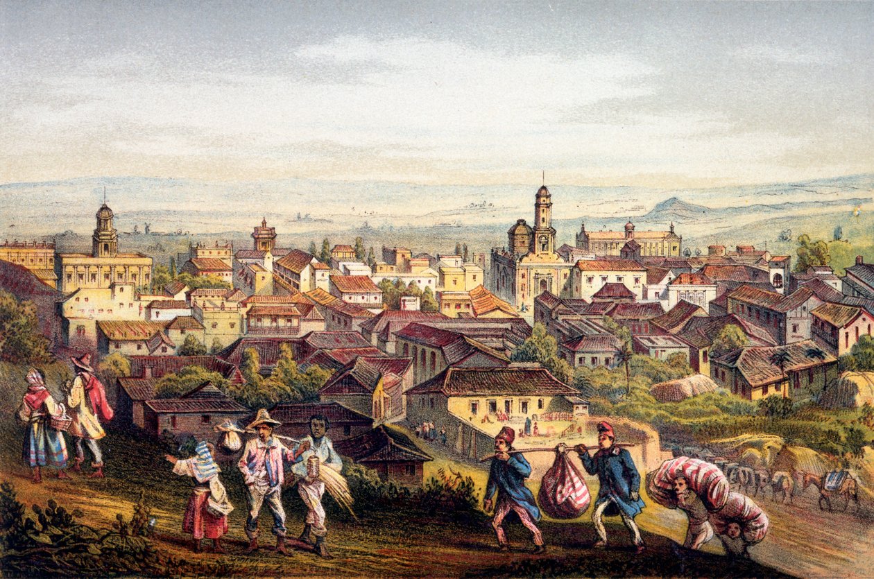 Trinidad, Kuuba, 1840 tekijältä Federico Mialhe