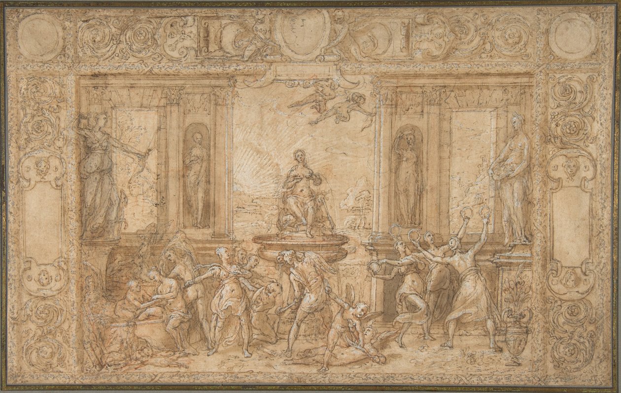 Tutkimus kevään allegoriaan, 1579. tekijältä Federico Zuccaro