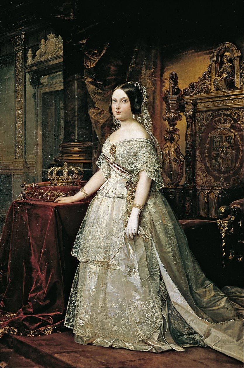 Espanjan Isabella II tekijältä Federico de Madrazo y Kuntz