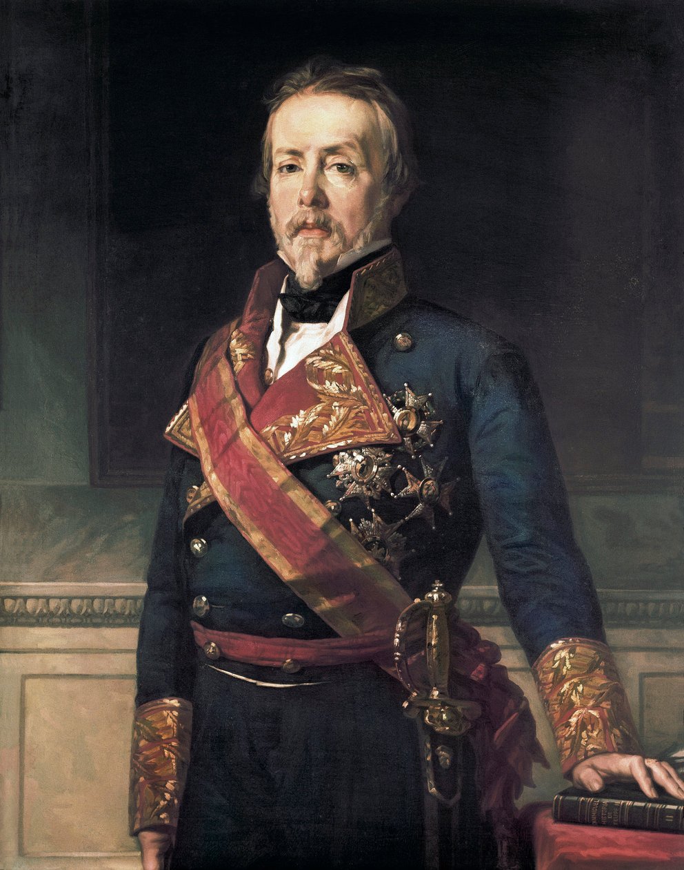 Muotokuva Evaristo Fernandez de San Miguel y Valledorista (1785-1862), espanjalainen sotilaallinen aatelis ja poliitikko tekijältä Federico de Madrazo y Kuntz