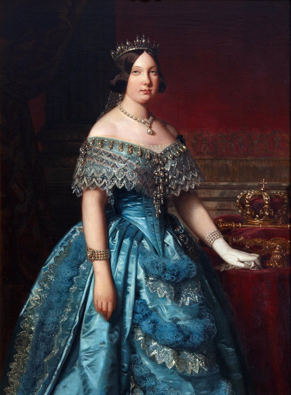 Espanjalaisen Isabella II:n muotokuva tekijältä Federico de Madrazo y Kuntz