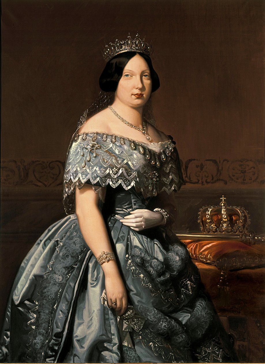 Espanjan kuningatar Isabella II, Federico Madrazon maalaus tekijältä Federico de Madrazo y Kuntz