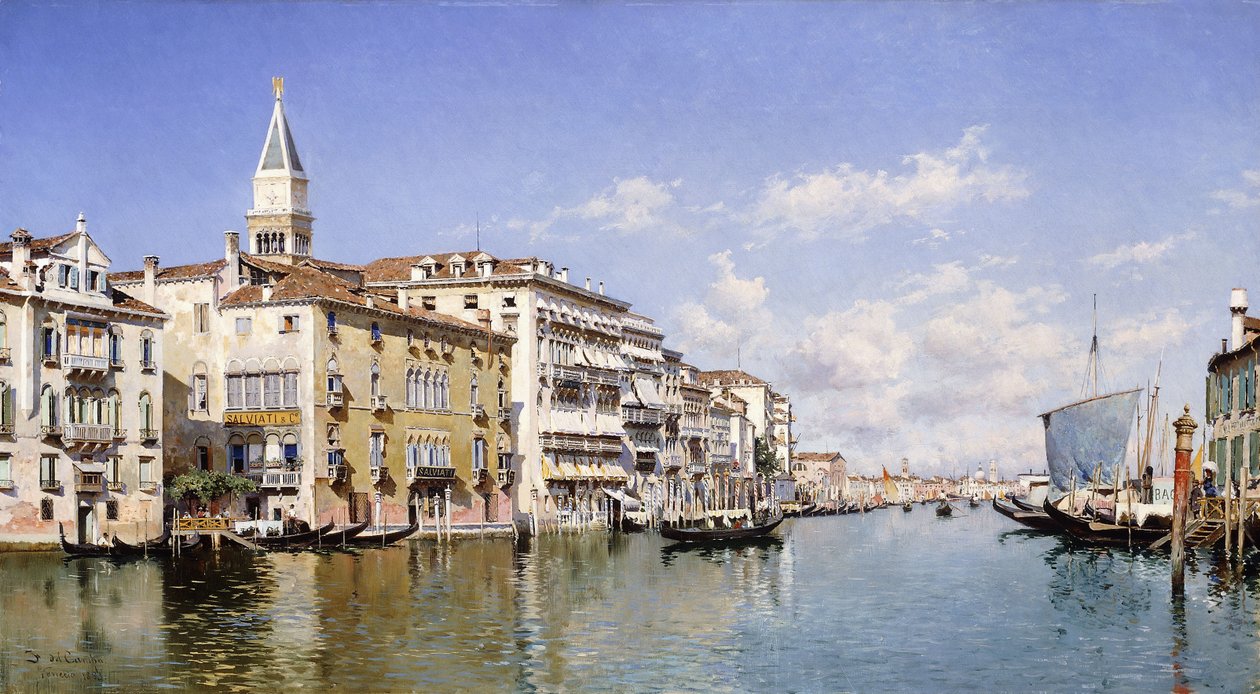 Grand Canal, Venetsia, 1883 tekijältä Federico del Campo