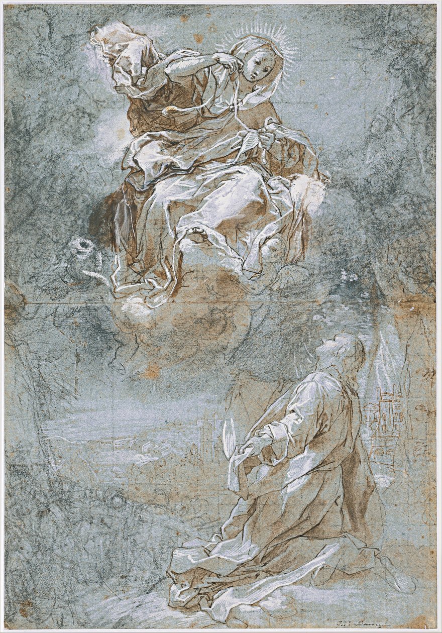 Pyhän vyön ihme, noin 1600-1610 tekijältä Federigo Barocci