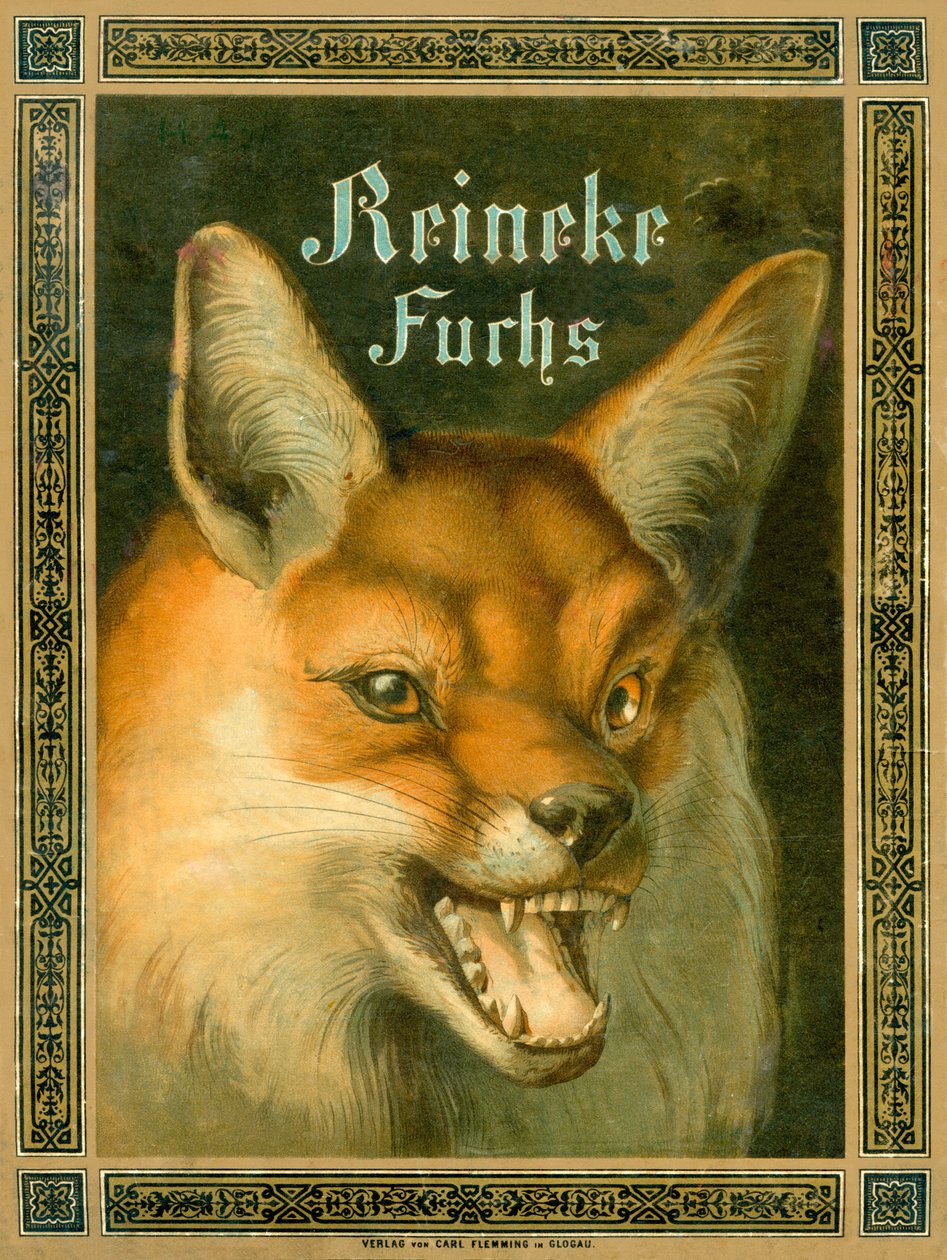 Reynard the Foxin tai Reineke Fuchsin etukansi tekijältä Fedor Alexis Flinzer