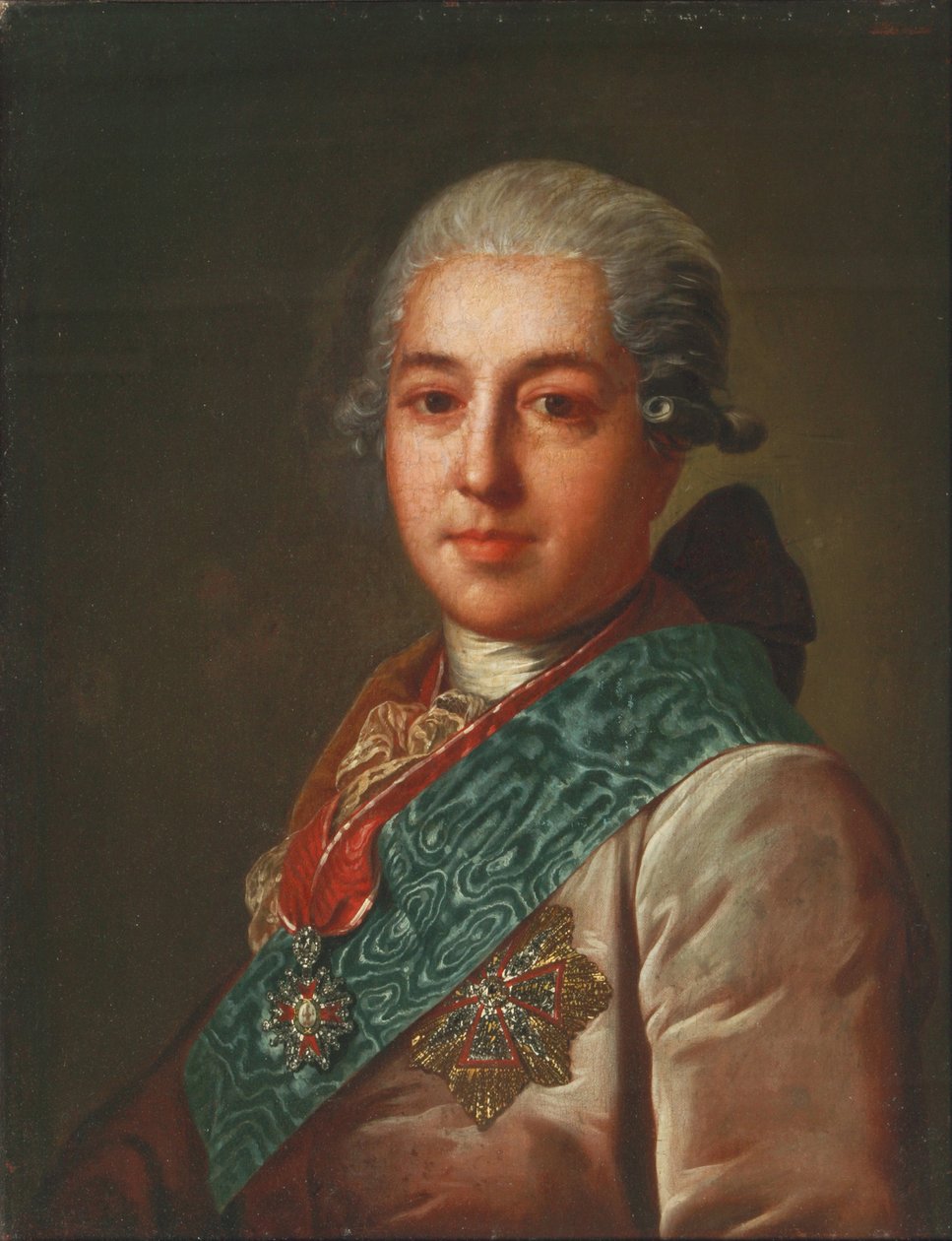 Muotokuva kreivi Mihail Mihailovich Golitsynista 1731-1806, 1774 tekijältä Fedor Stepanovich Rokotov