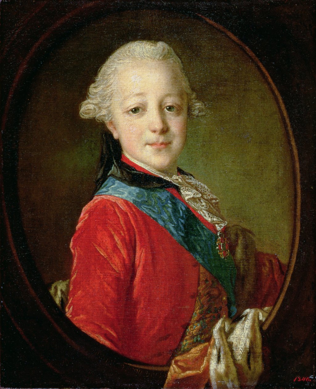 Pavel Petrovitšin (1754-1801) muotokuva 1761 tekijältä Fedor Stepanovich Rokotov