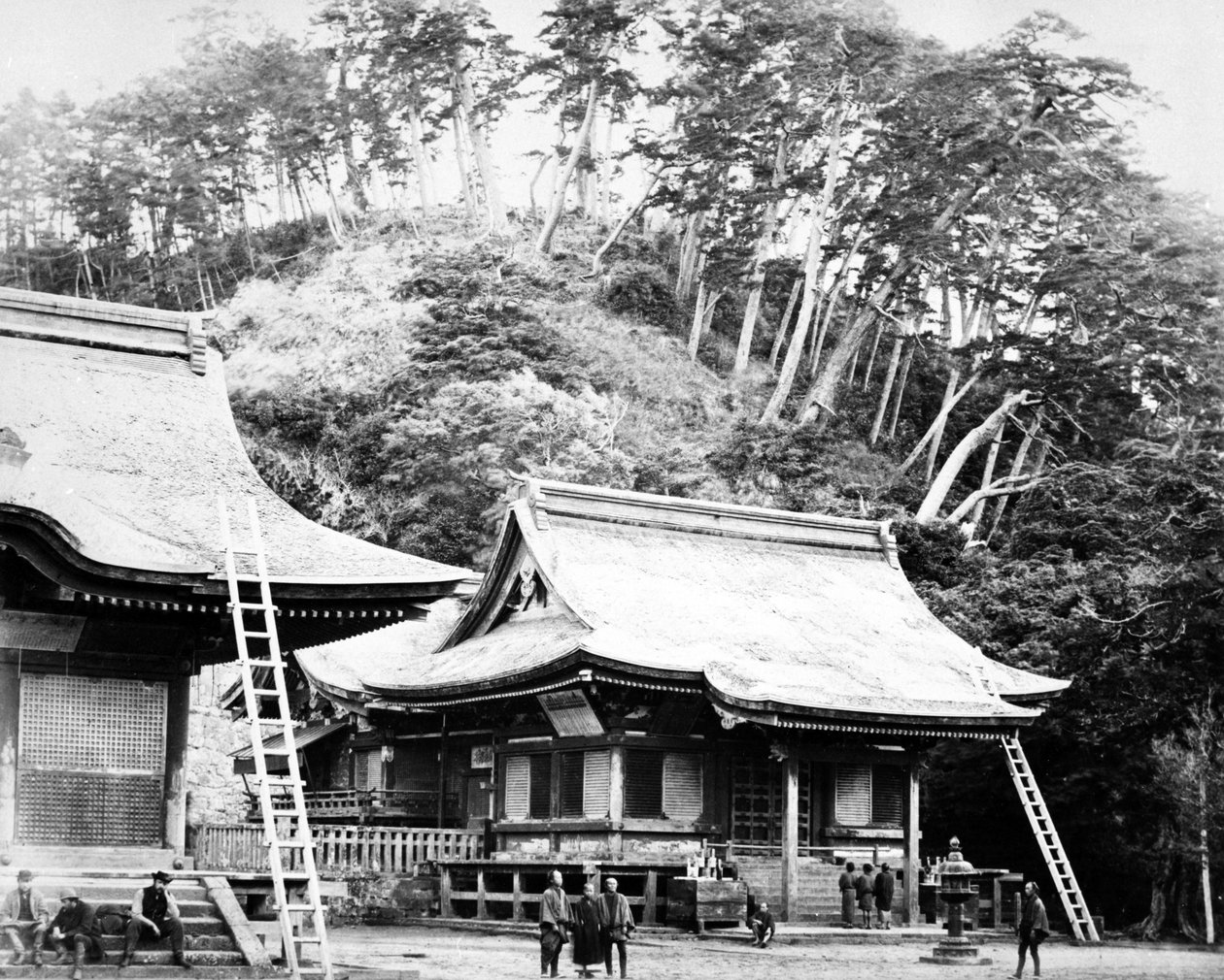 Kamakuran temppeli, noin 1867 tekijältä Felice Beato