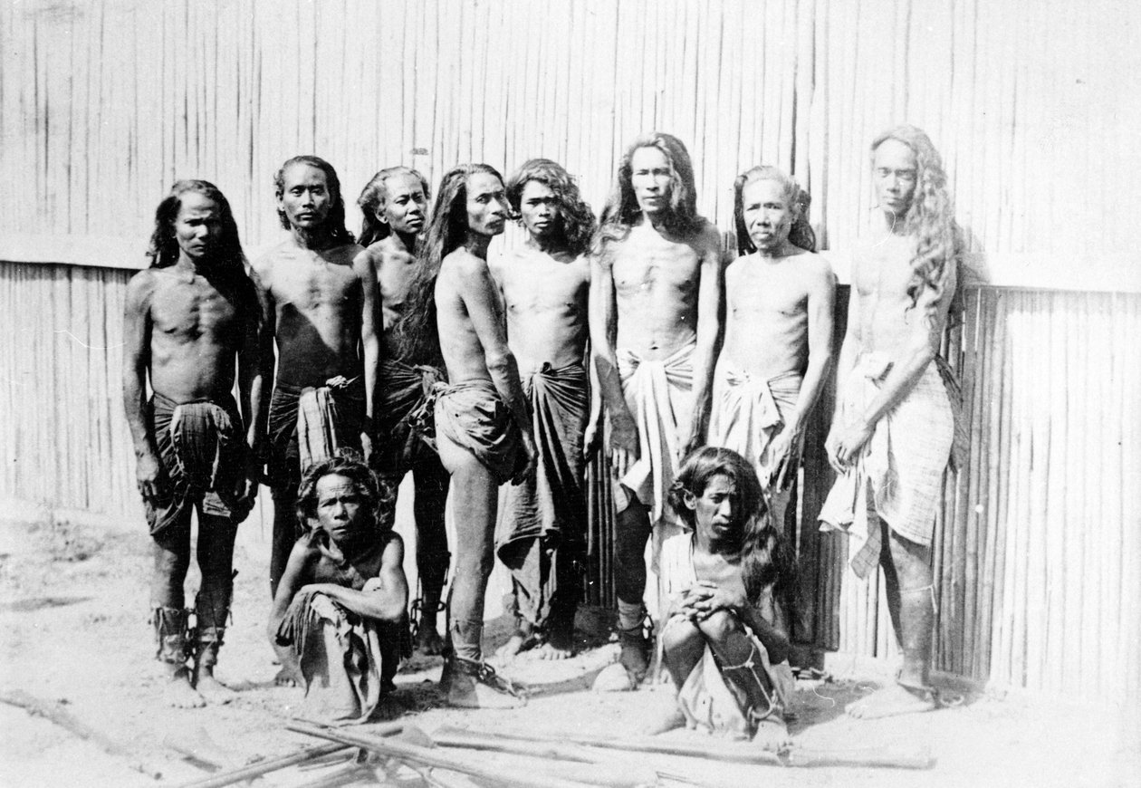 Dacoits vangittu Ye U -viidakossa, noin 1880 tekijältä Felice Beato
