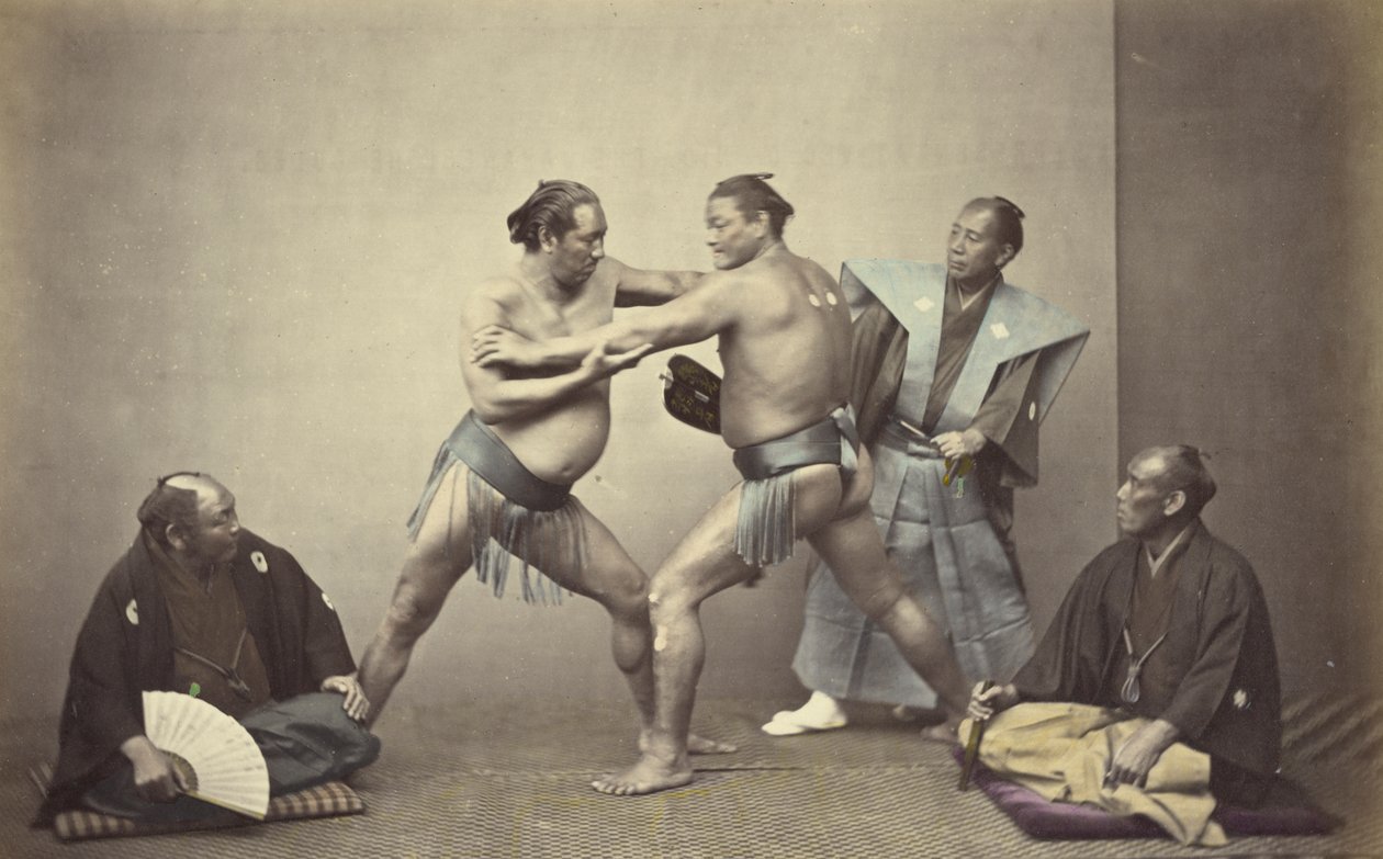 Nion, japanilaisen Herculesin edustajat tekijältä Felice Beato