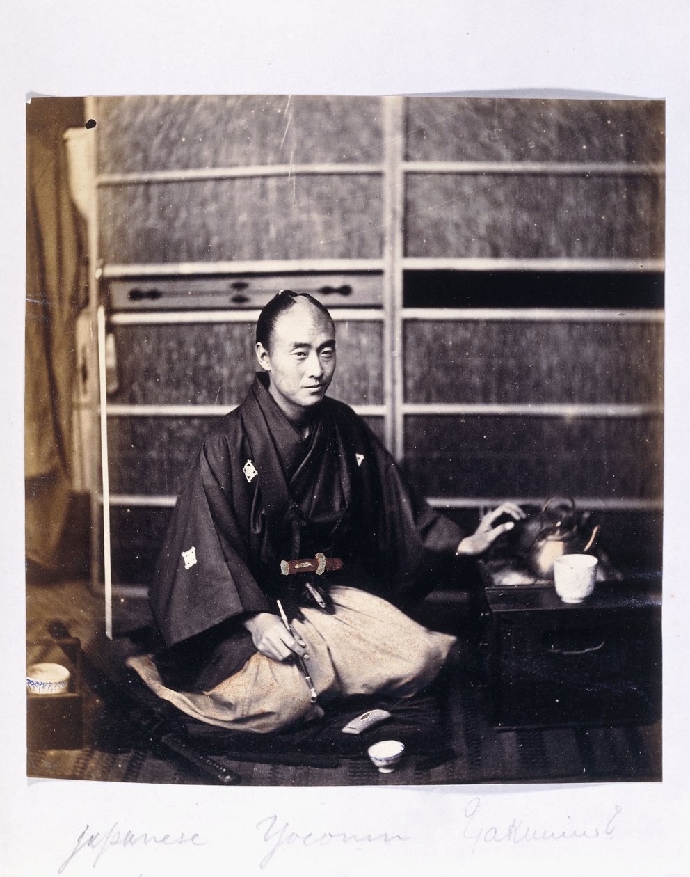 Japanilainen Yaconin, n. 1864-1866 tekijältä Felice Beato