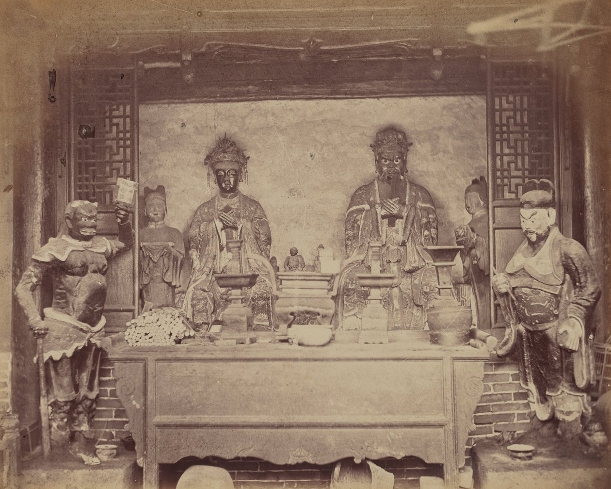 Head Quarter House, First Division, Pehtang, Kiina, 1860. tekijältä Felice Beato