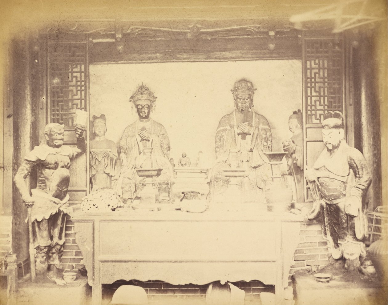 Pääkonttori, 1. divisioona, Pehtang, Kiina, 1. elokuuta 1860 tekijältä Felice Beato