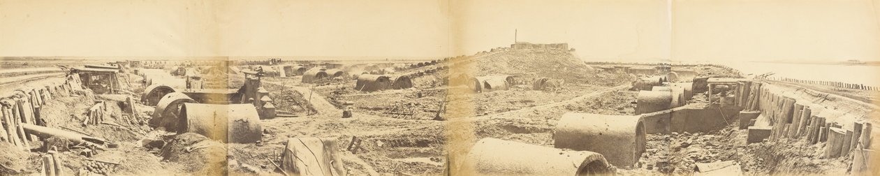 North Fort Takun sisätilat sen valloituksen jälkeen 21. elokuuta 1860 tekijältä Felice Beato