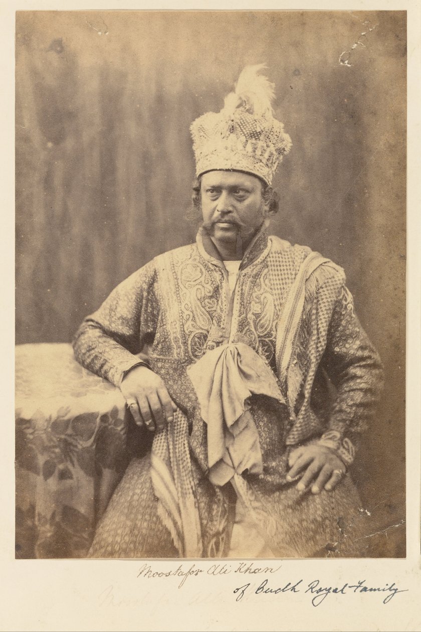 Moostafor Ali Khan Budhin kuninkaallisesta perheestä tekijältä Felice Beato