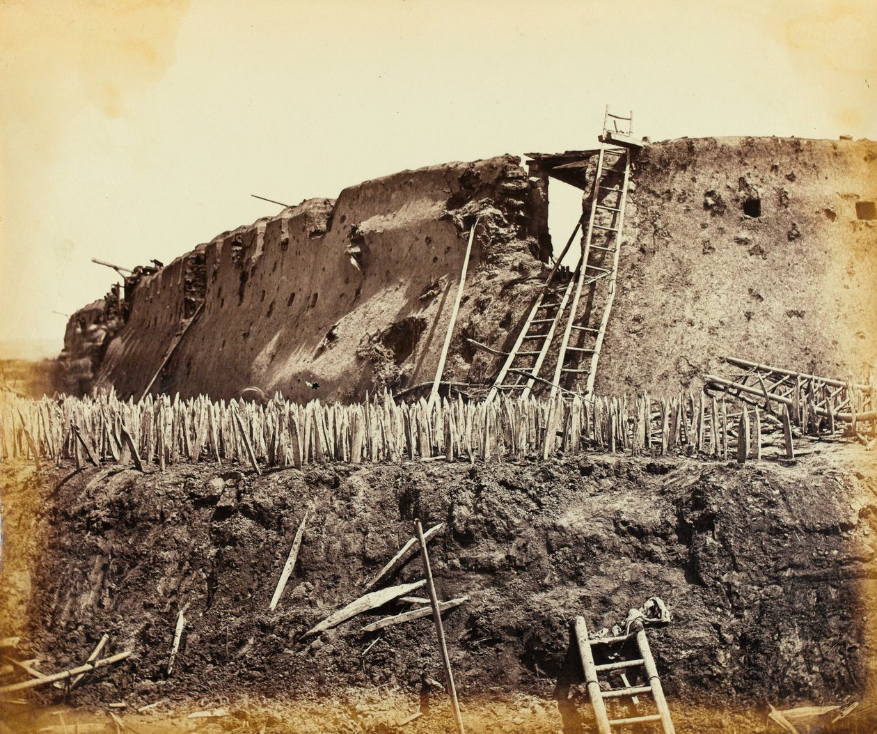 Pohjois-Takun linnoitus, Kiina, 1860 tekijältä Felice Beato