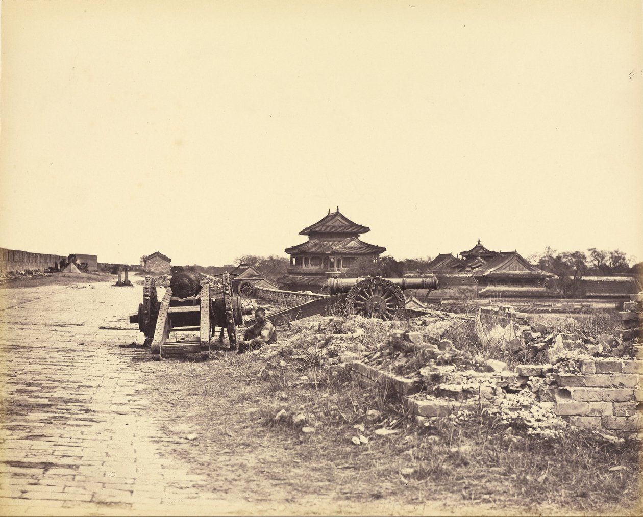 Pekingin muurin huippu tekijältä Felice Beato