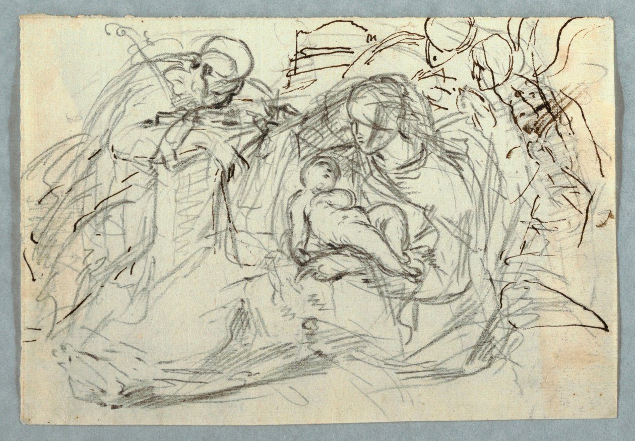 Piirros, Pyhä perhe, 1800-1825 tekijältä Felice Giani