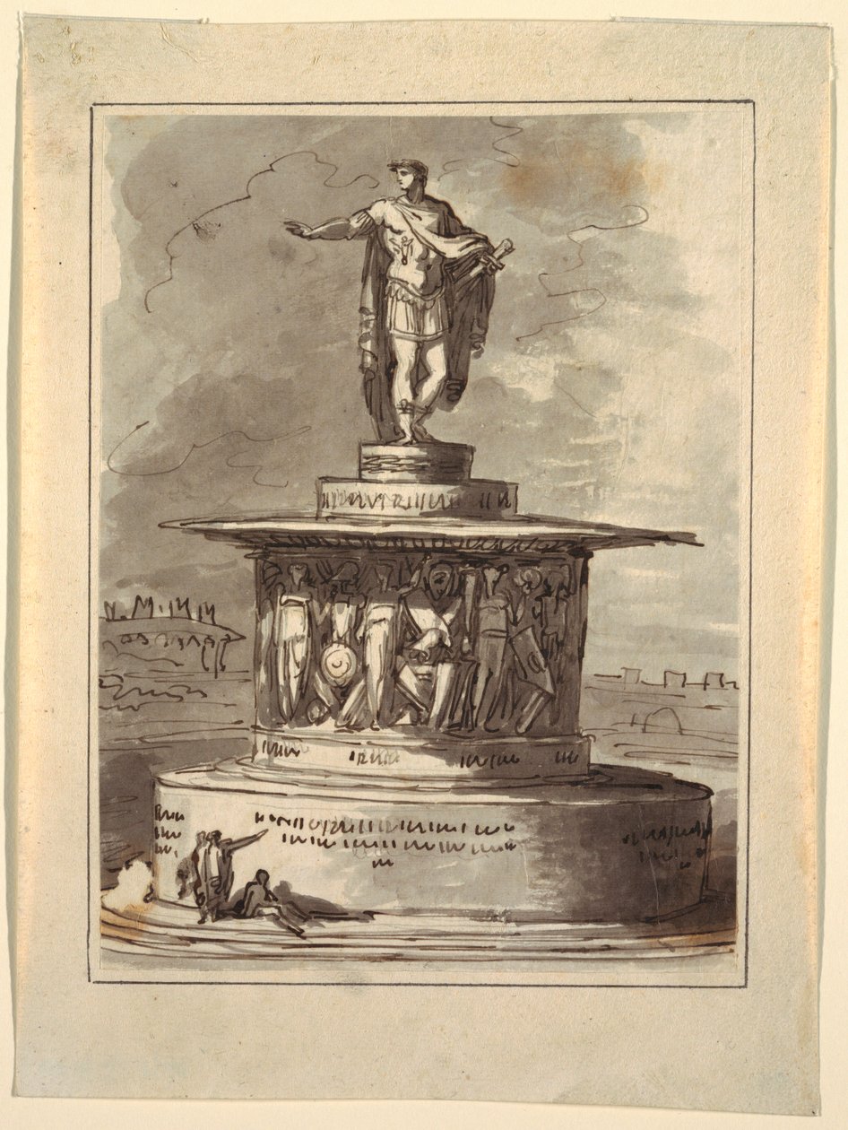 Foro Bonaparten muistomerkkiprojekti Milanossa, 1800 tekijältä Felice Giani