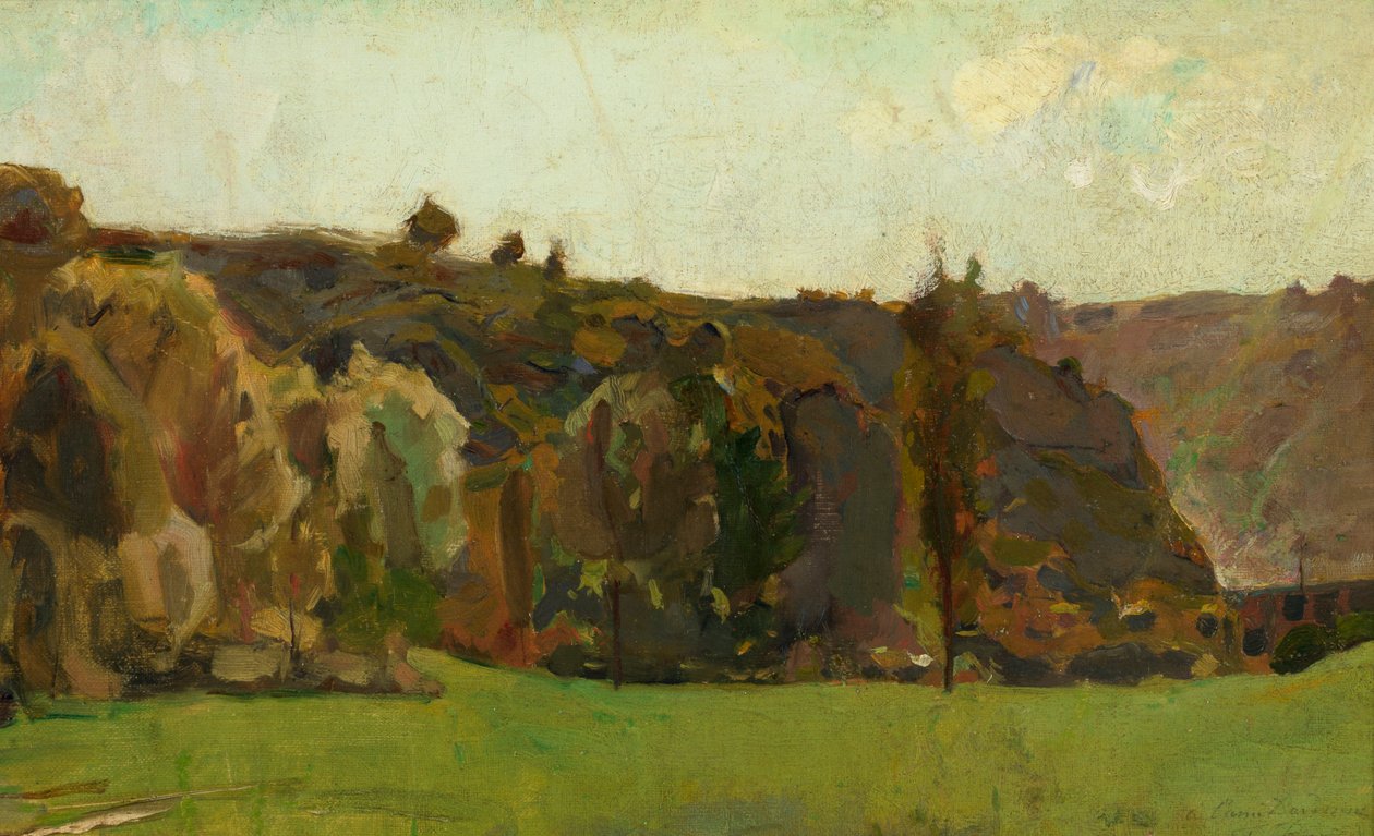 Maisema Ardenneilla tekijältä Félicien Rops