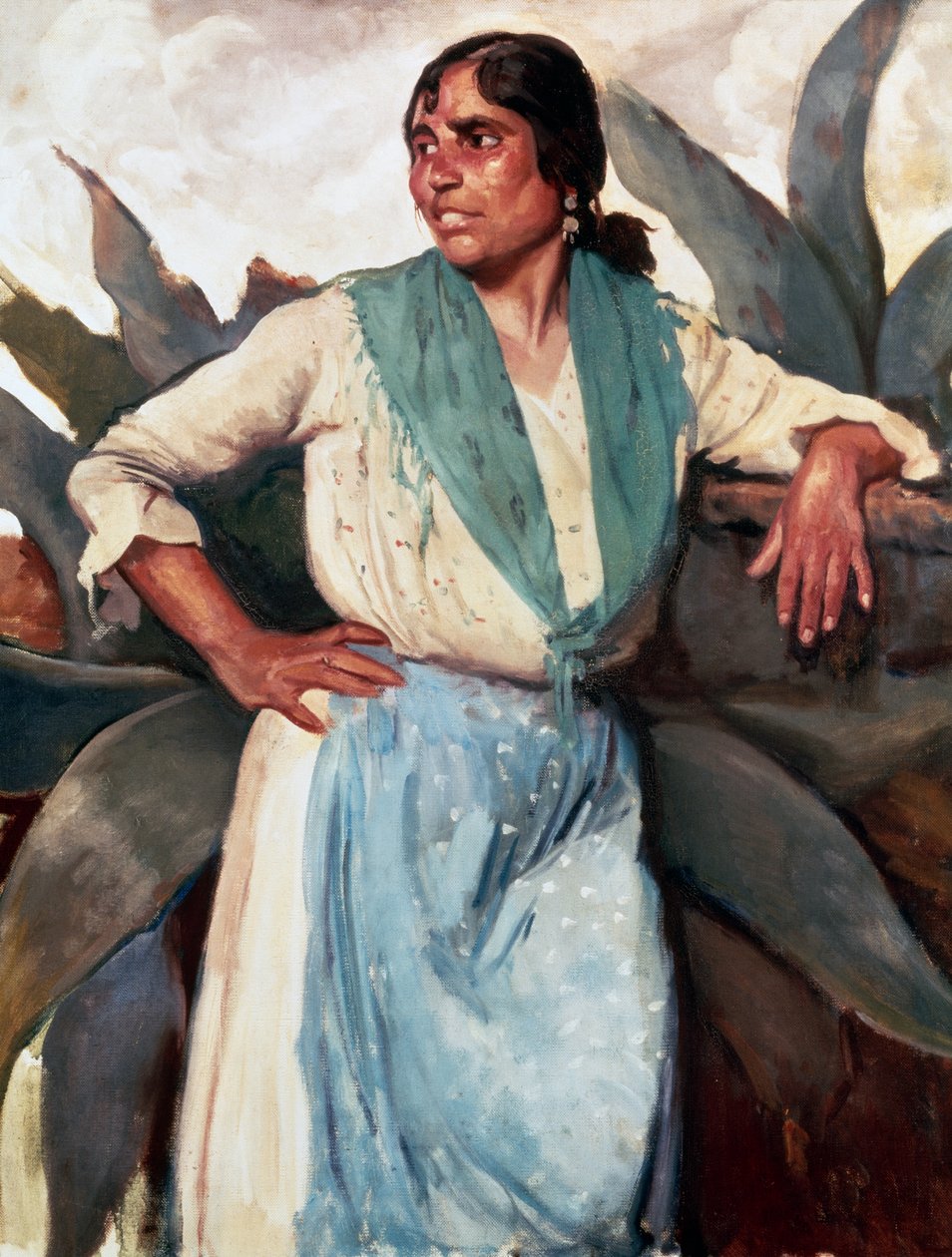 Mustalaisnainen, n. 1929 tekijältä Felipe Abarzuza y Rodriguez de Arias