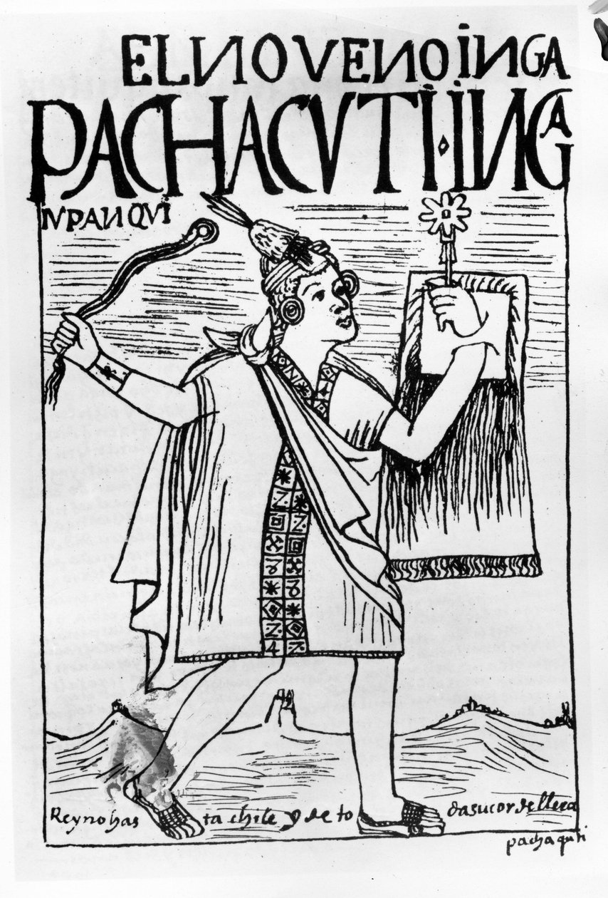 Pachacuti Inca, yhdeksäs Sapa-Inca tekijältä Felipe Huaman Poma de Ayala