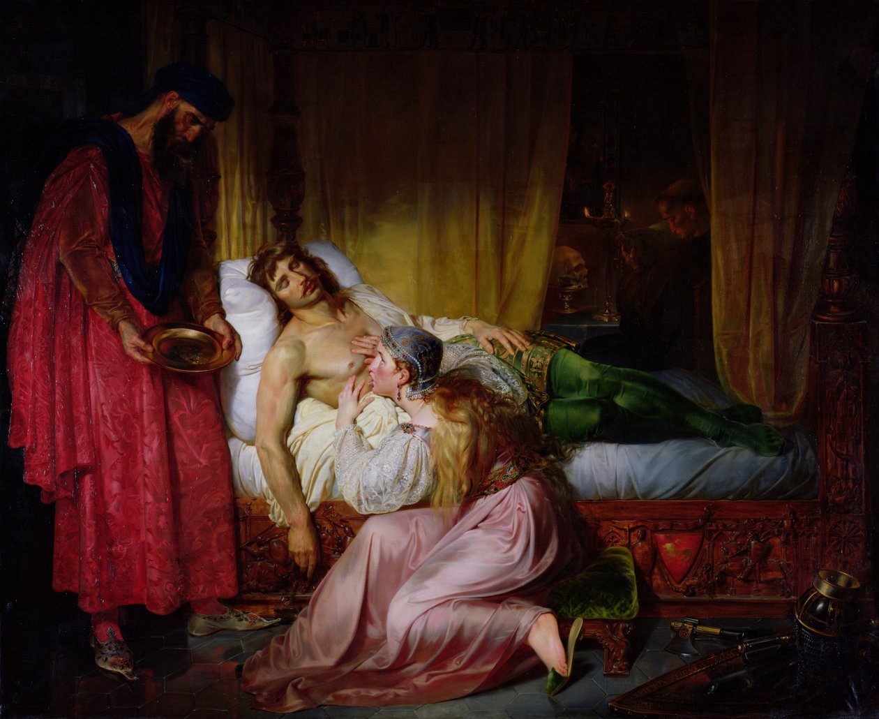 Prinsessa Sybillen omistautuminen, 1832 tekijältä Felix Auvray