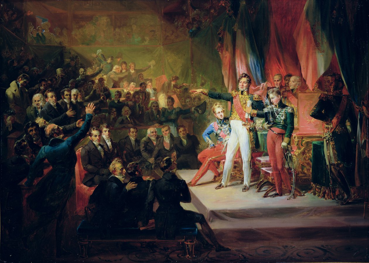 Louis-Philippen (1773-1850) vannominen 9. elokuuta 1830 tekijältä Felix Auvray