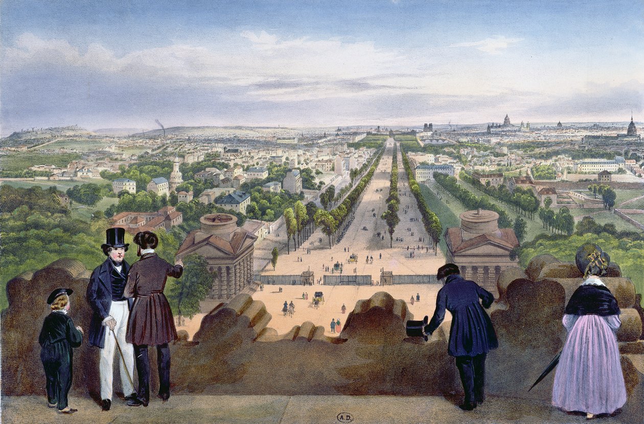 Yleinen näkymä Champs-Elysées