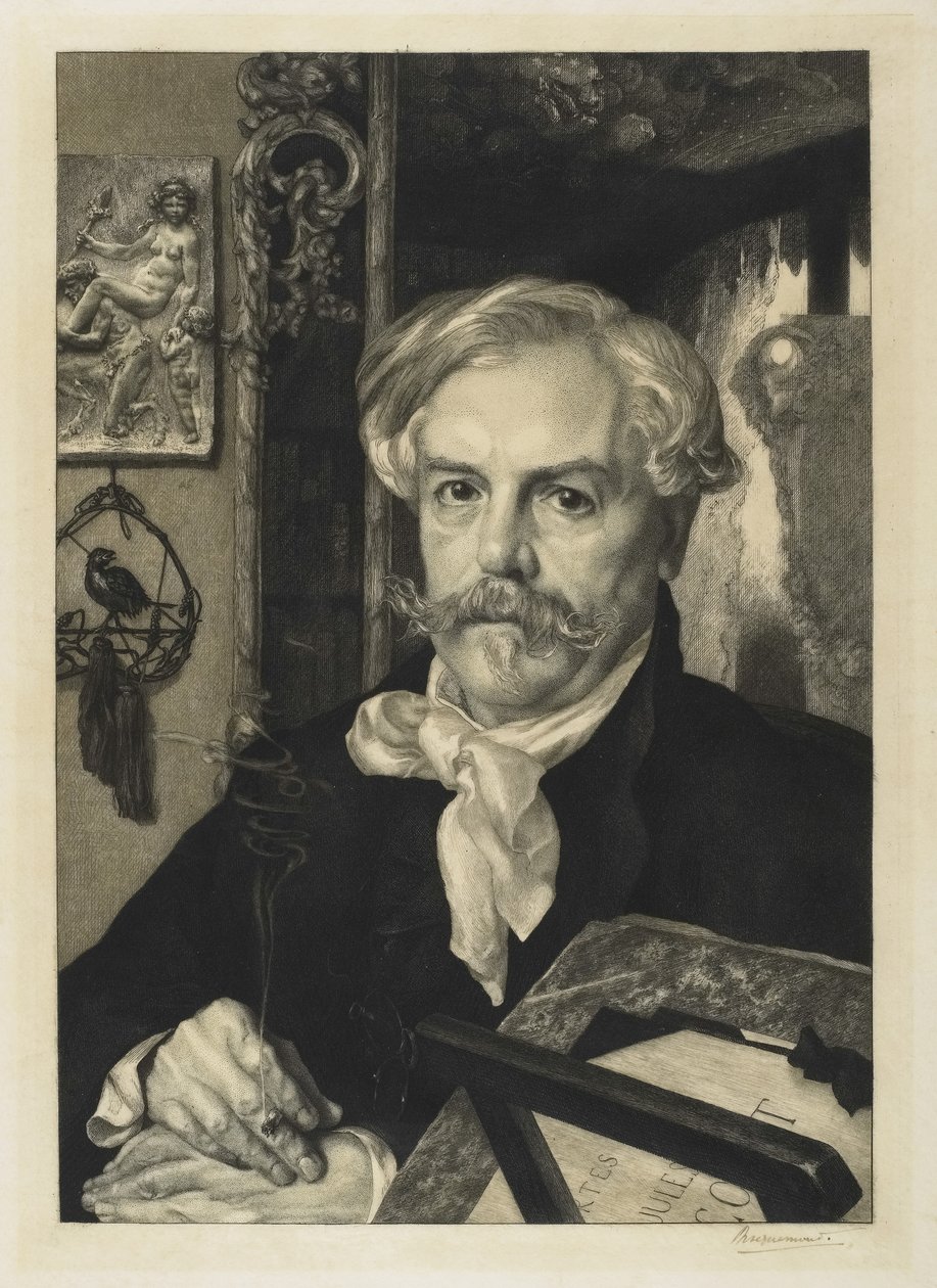 Edmond de Goncourt tekijältä Felix Bracquemond