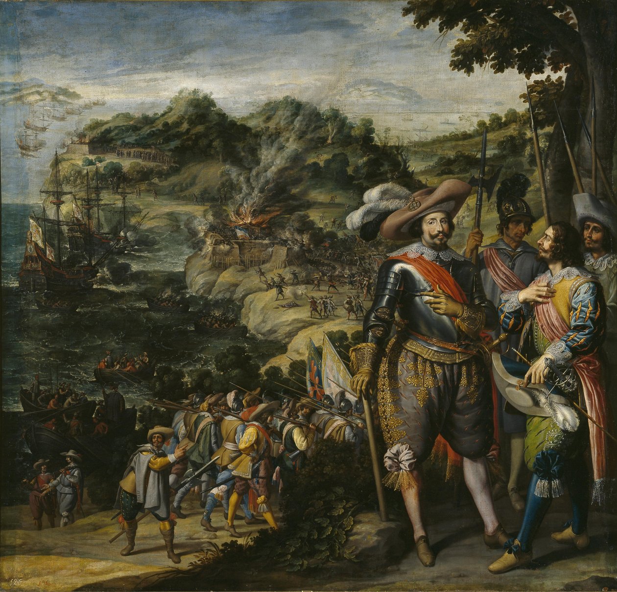 St. Kittsin valloitus, 1629 tekijältä Felix Castello