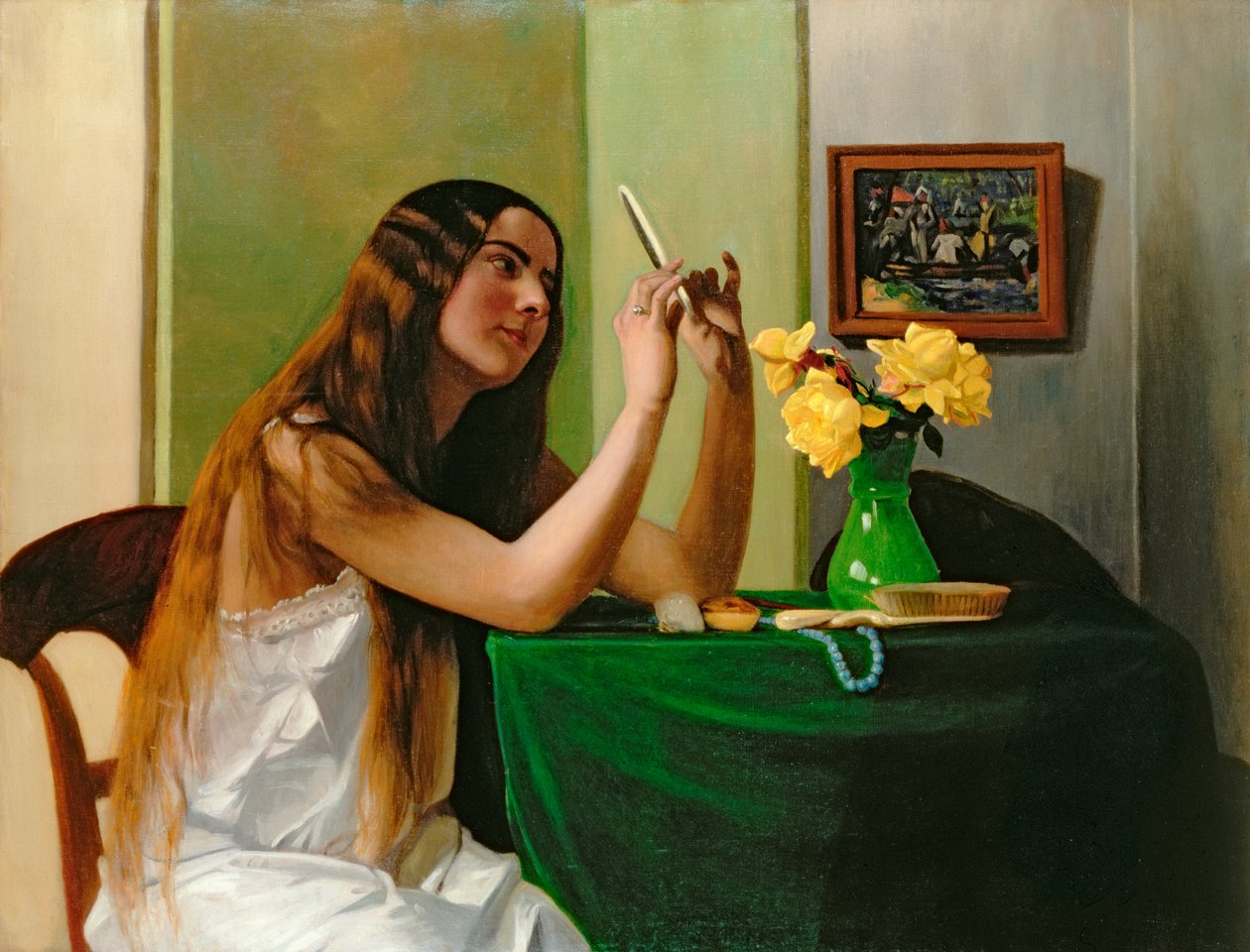 Pesupöydässä, 1911 tekijältä Felix Edouard Vallotton