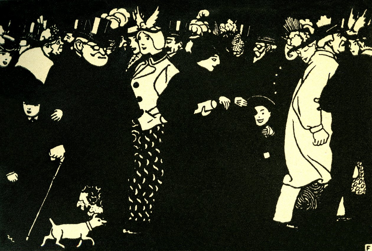 Die Strasse - Puupiirros Félix Vallotton tekijältä Felix Edouard Vallotton