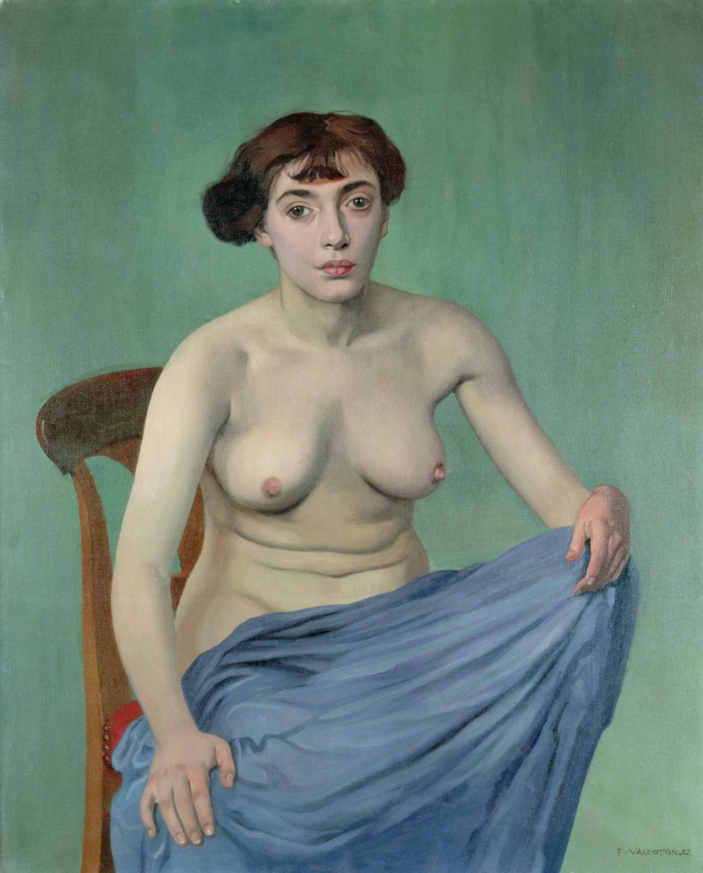 Nude sinistä kangasta tekijältä Felix Edouard Vallotton