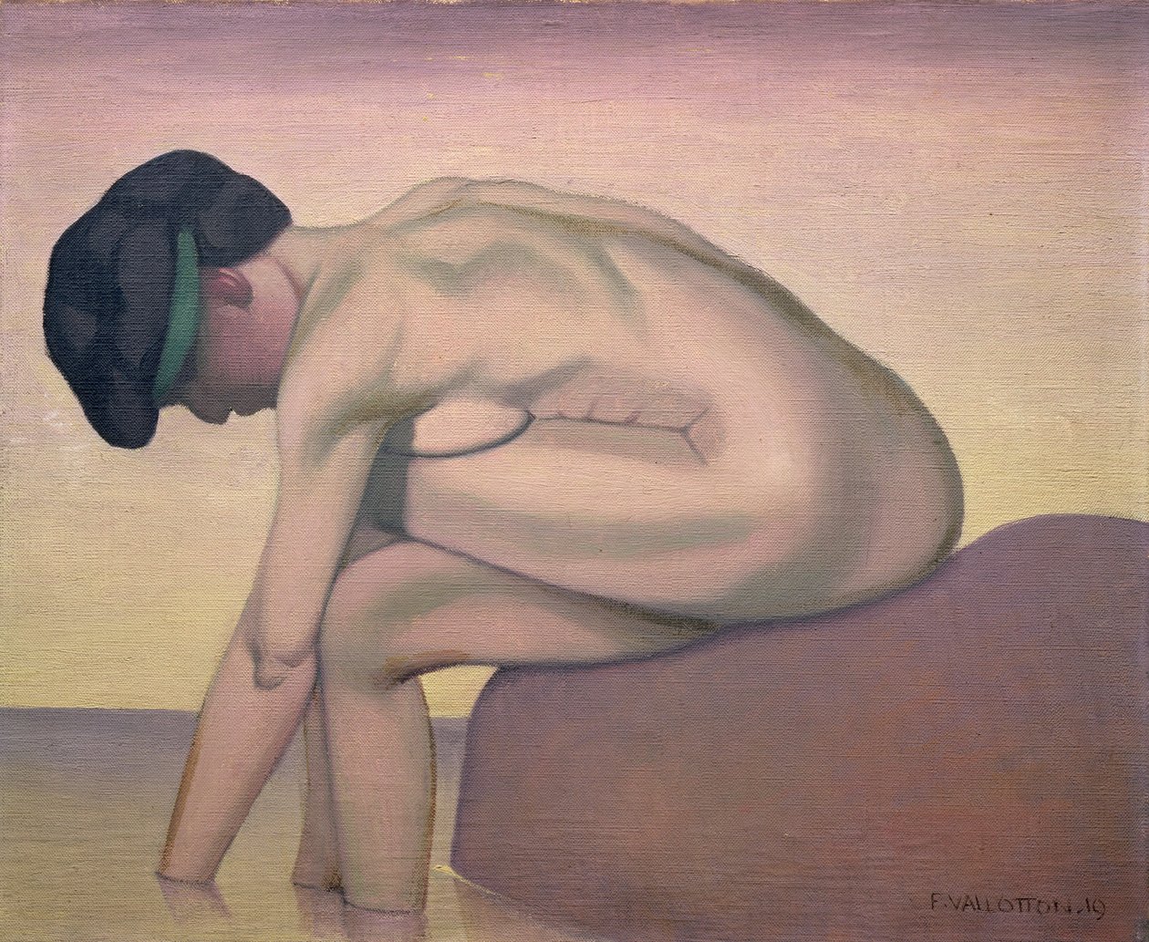 Kylpylä, 1919 tekijältä Felix Edouard Vallotton
