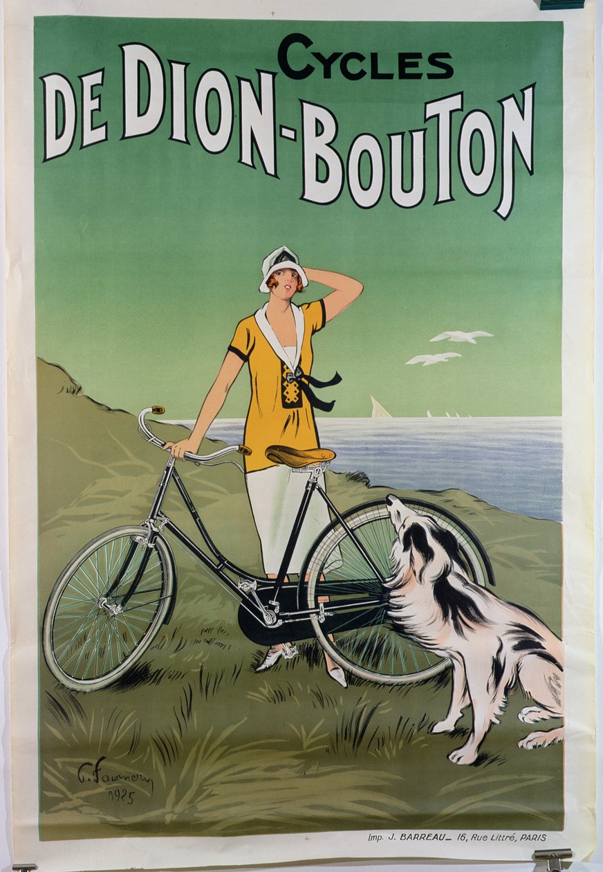 De Dion-Bouton-pyörien mainosjuliste, 1925. tekijältä Felix Fournery
