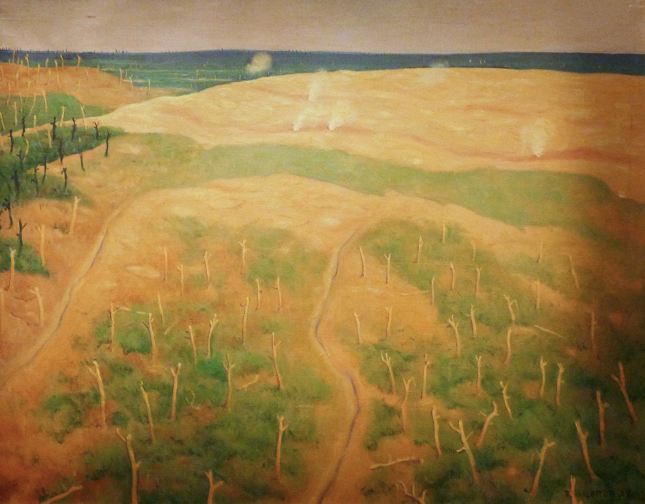 Tir sur fils de fer allemands, Bolentenin alue tekijältä Felix Edouard Vallotton