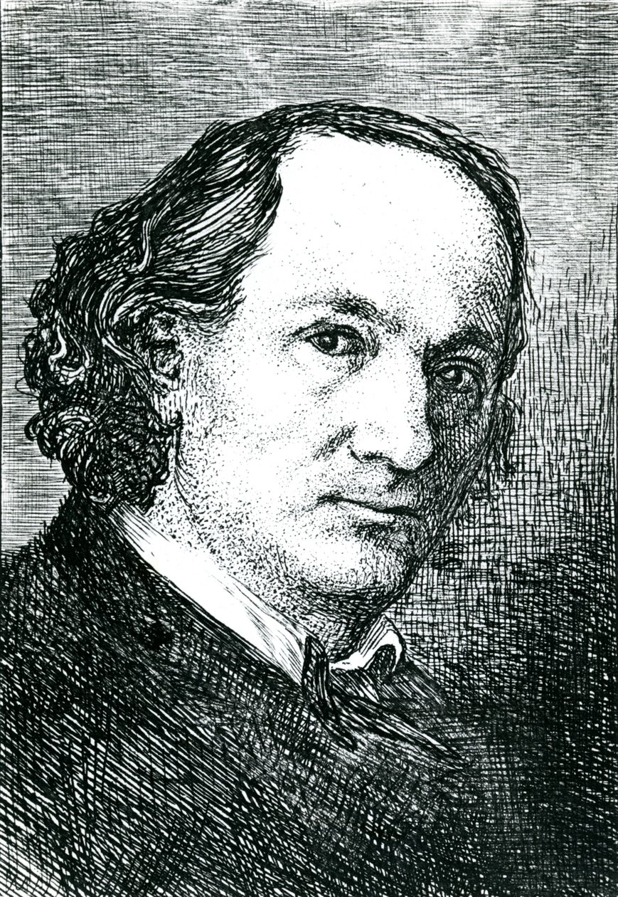 Charles Baudelaire (1821-67) (kaiverrus) (m/v kuva) tekijältä Felix (after) Bracquemond