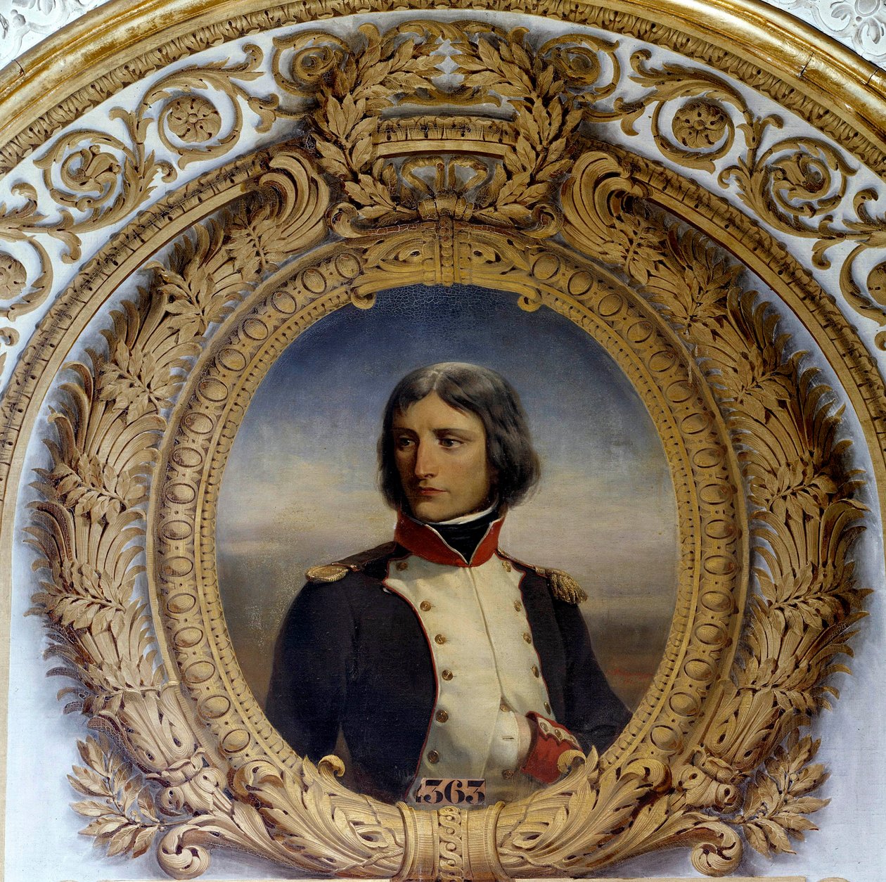 Napoleon Bonaparten (1769-1821) muotokuva univormussa Korsikan ensimmäisen pataljoonan everstiluutnanttina vuonna 1792 Henri-Felix-Emmanuel Philippoteaux