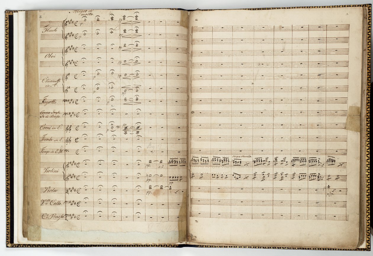 Felix Mendelssohnin käsikirjoitus "Kesäyön unelma". tekijältä Felix Bartholdy Mendelssohn