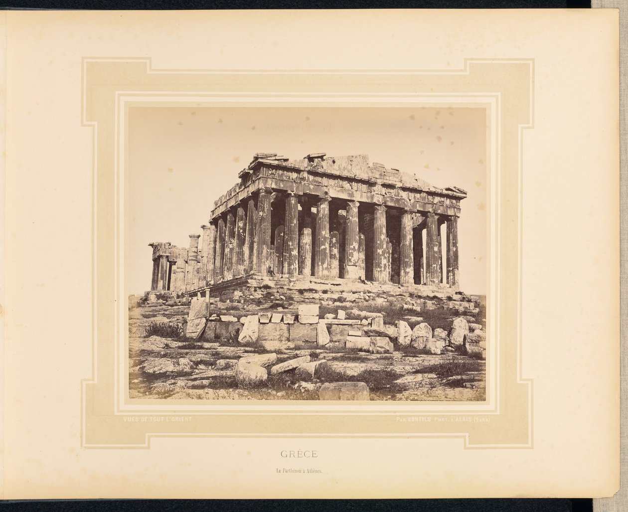 Kreikka: Parthenon Ateenassa tekijältä Félix Bonfils