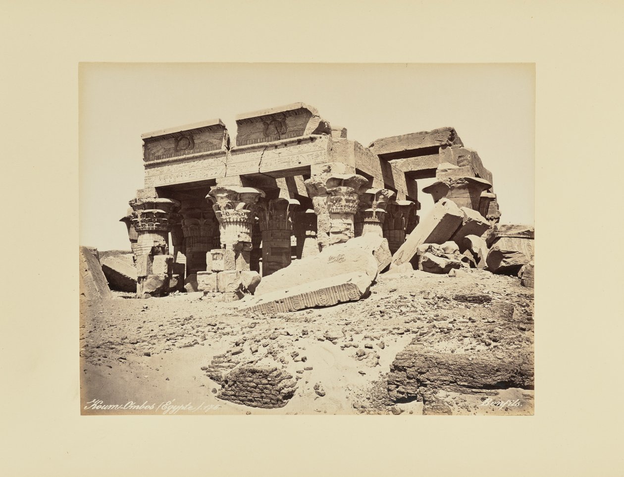 Kom Ombo (Egypti) tekijältä Félix Bonfils