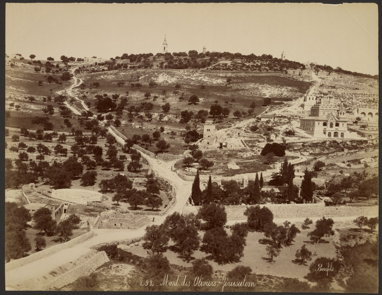Öljymäki, Jerusalem tekijältä Félix Bonfils