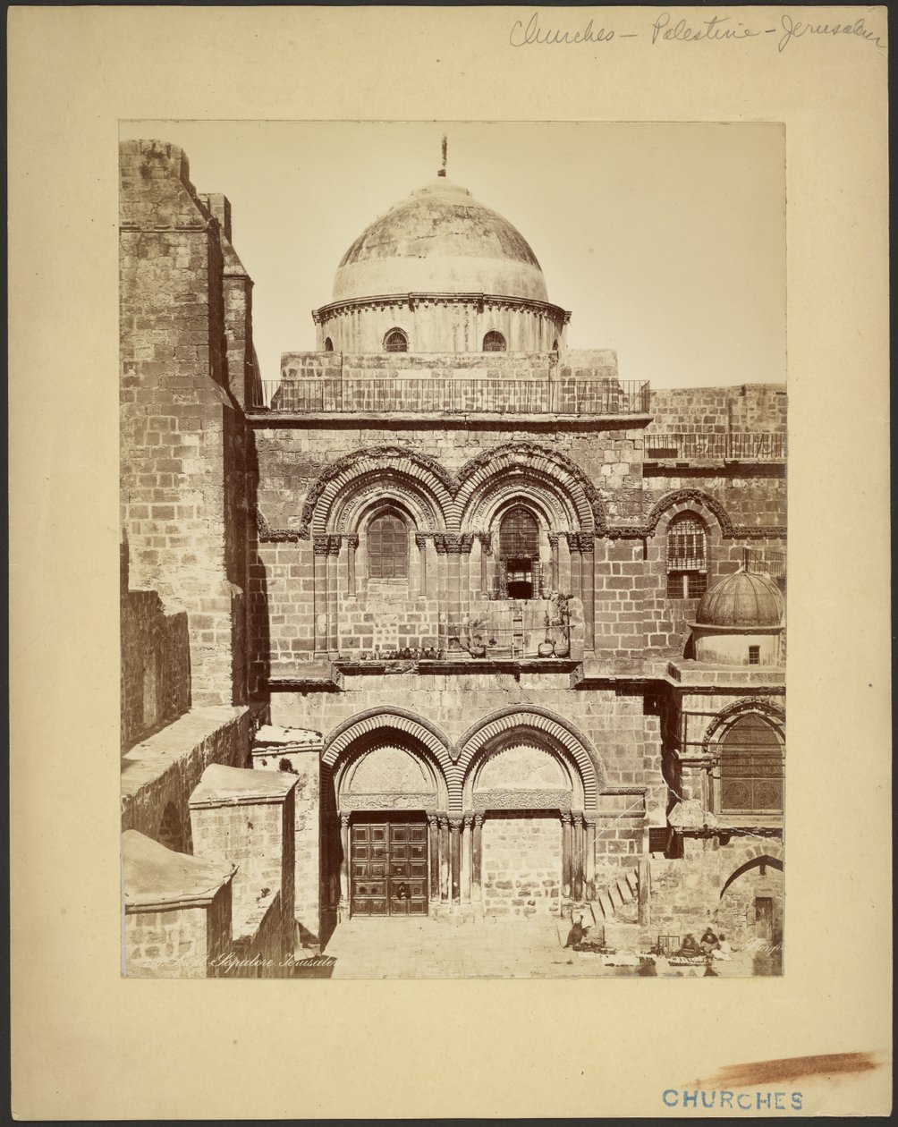 Pyhä hauta, Jerusalem tekijältä Félix Bonfils