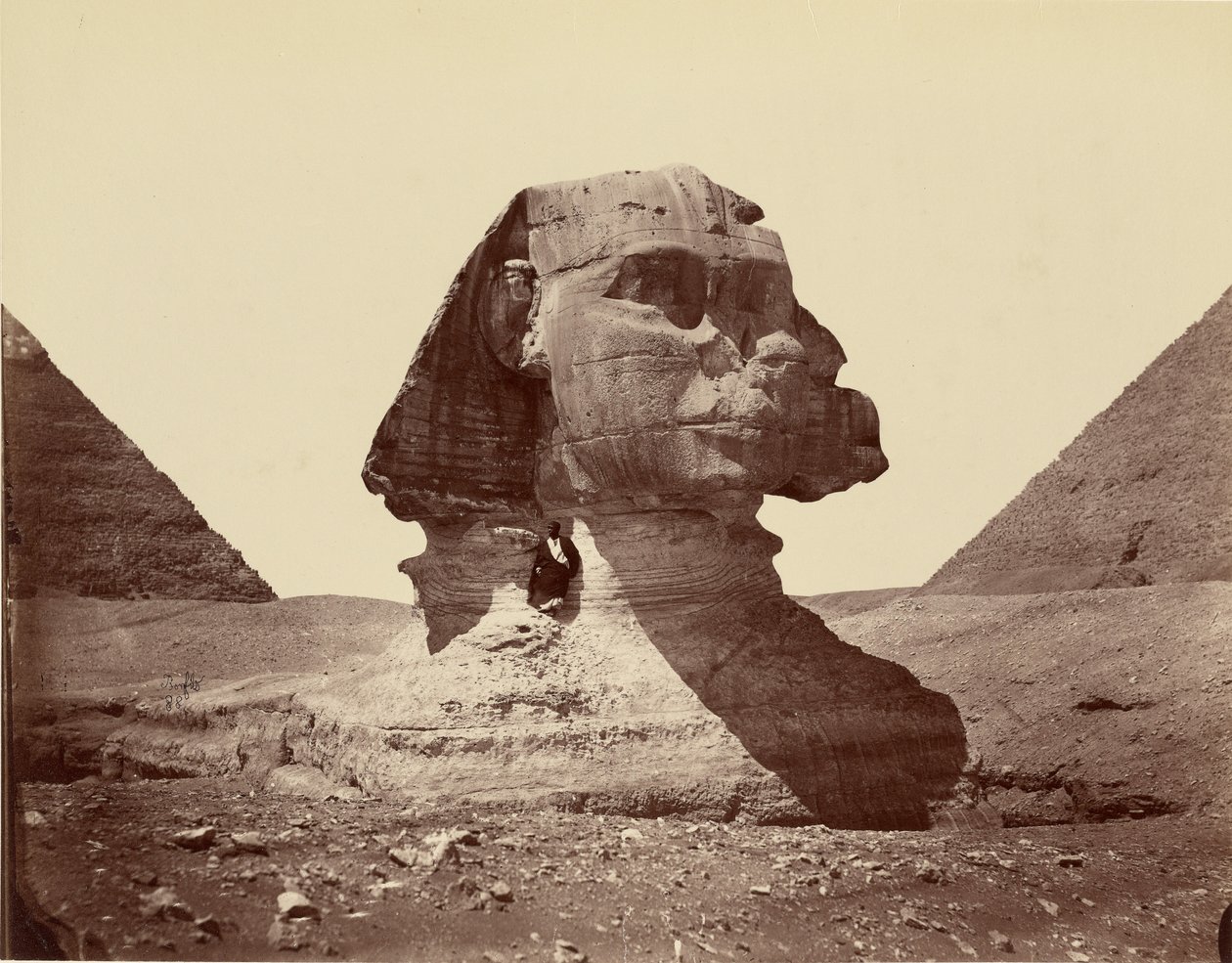 Sfinksi ja pyramidit tekijältä Félix Bonfils