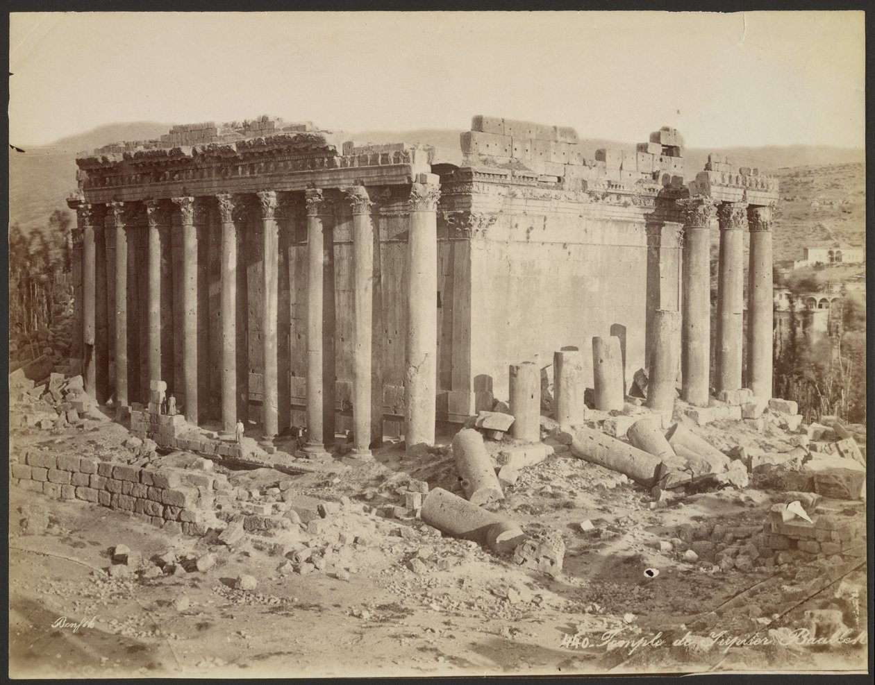 Jupiterin temppeli, Baalbek tekijältä Félix Bonfils