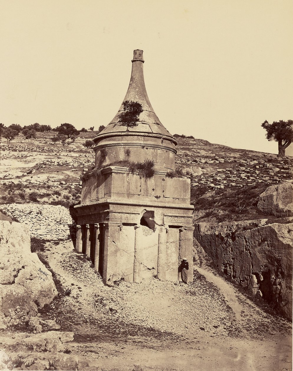 Absalomin hauta - Jerusalem tekijältä Félix Bonfils