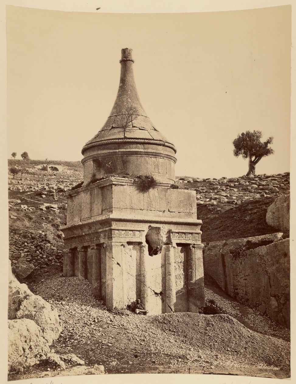 Absalomin hauta, Palestiina tekijältä Félix Bonfils