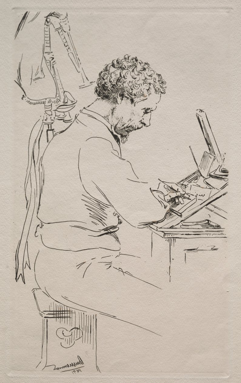 Charles Kean tekijältä Felix Bracquemond